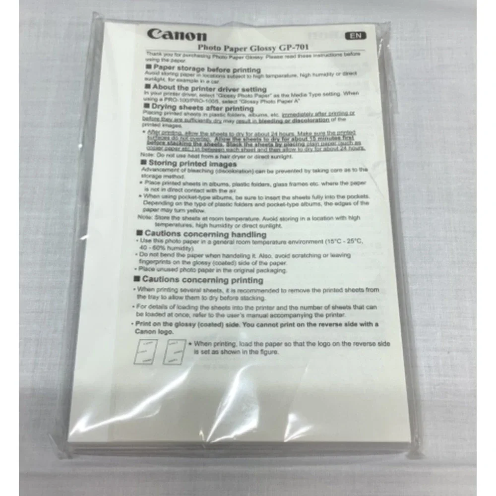 Lot of 3 CANON Photo Paper GLOSSY 4